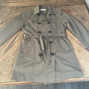 Double breasted trench coat